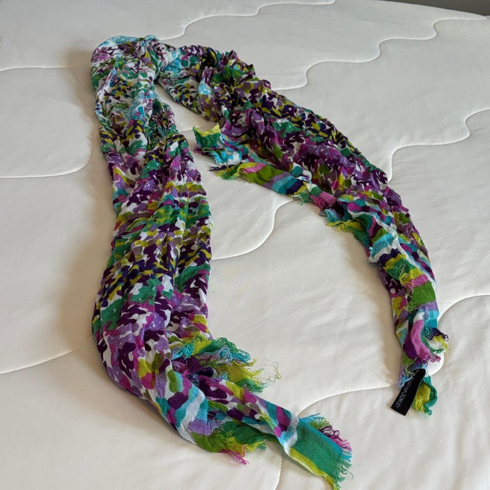 Cynthia Rowley Multicolor Floral Scarf